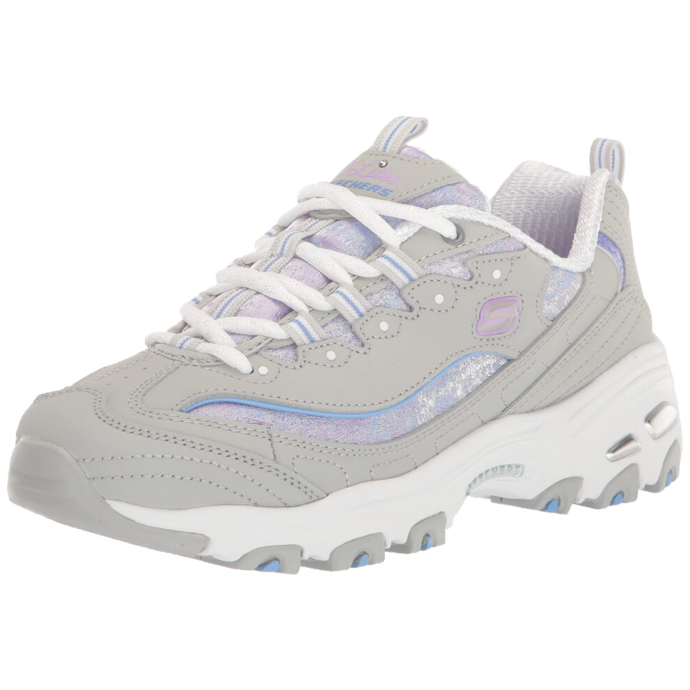 Skechers Women's D'Lites-Splendid Journey Sneaker  LGMT=Light Grey/Mul