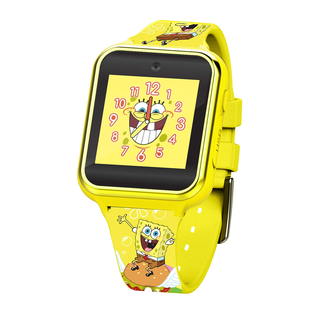 Nickelodeon Spongebob Squarepants Led Screen Kids Smartwatch Wi Yellow 030506538790