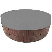 (200x30cm, Gray) Outdoor Round Hot Tub Cover Waterproof Spa Hot Tub Covers Dust Cover Mimenor