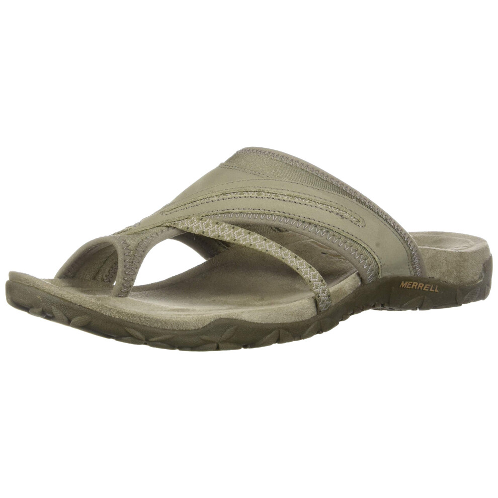 Merrell Women's Terran Post II Athletic Sandal  Taupe  10 M US