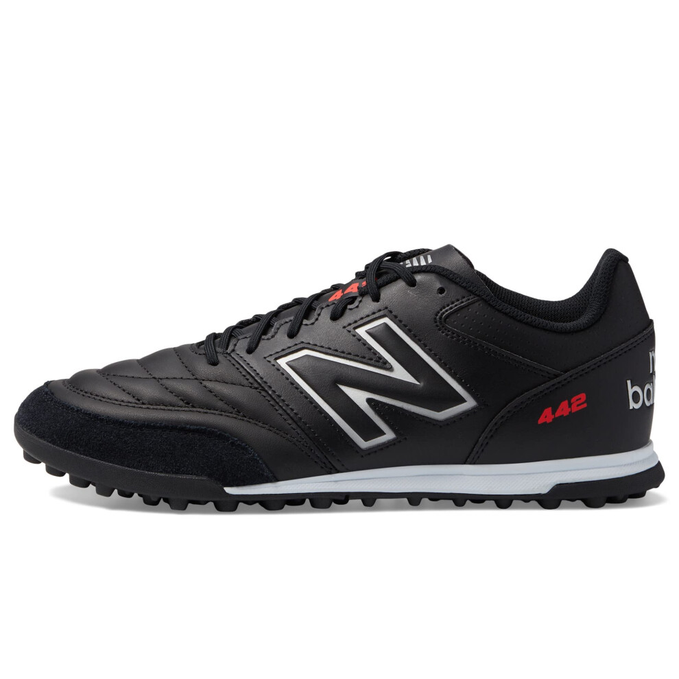 New Balance Men's 442 V2 Team TF Soccer Shoe  Black/White  9 Wide