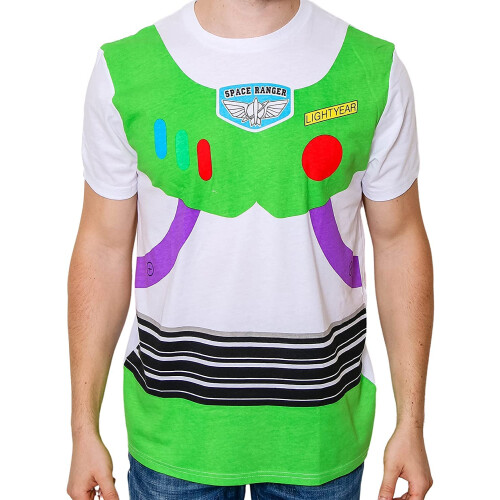 Disney Κοστούμι Αστροναύτη Buzz Lightyear για Ενήλικες T-Shirt (MD, Λευκό) 1