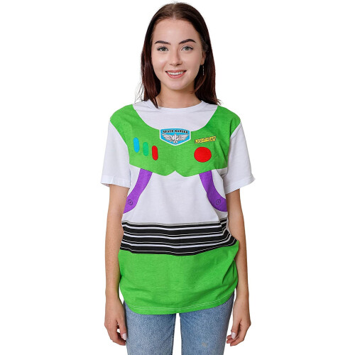 Disney Κοστούμι Αστροναύτη Buzz Lightyear για Ενήλικες T-Shirt (MD, Λευκό) 2