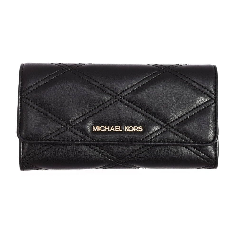 Michael Kors Women's Jet Set Travel Large Trifold Wallet Vegan Leather