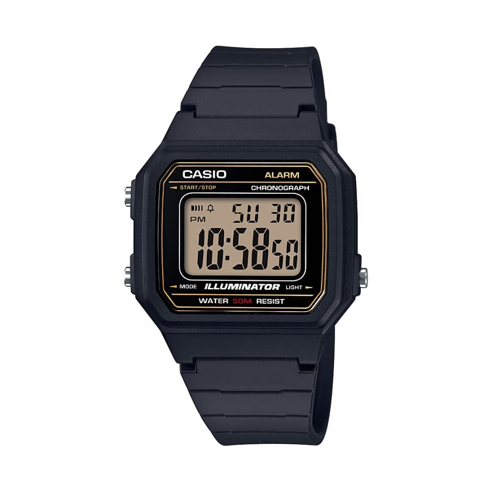 Casio Men's 'Classic' Quartz Resin Casual Watch  Color:Black (Model: W