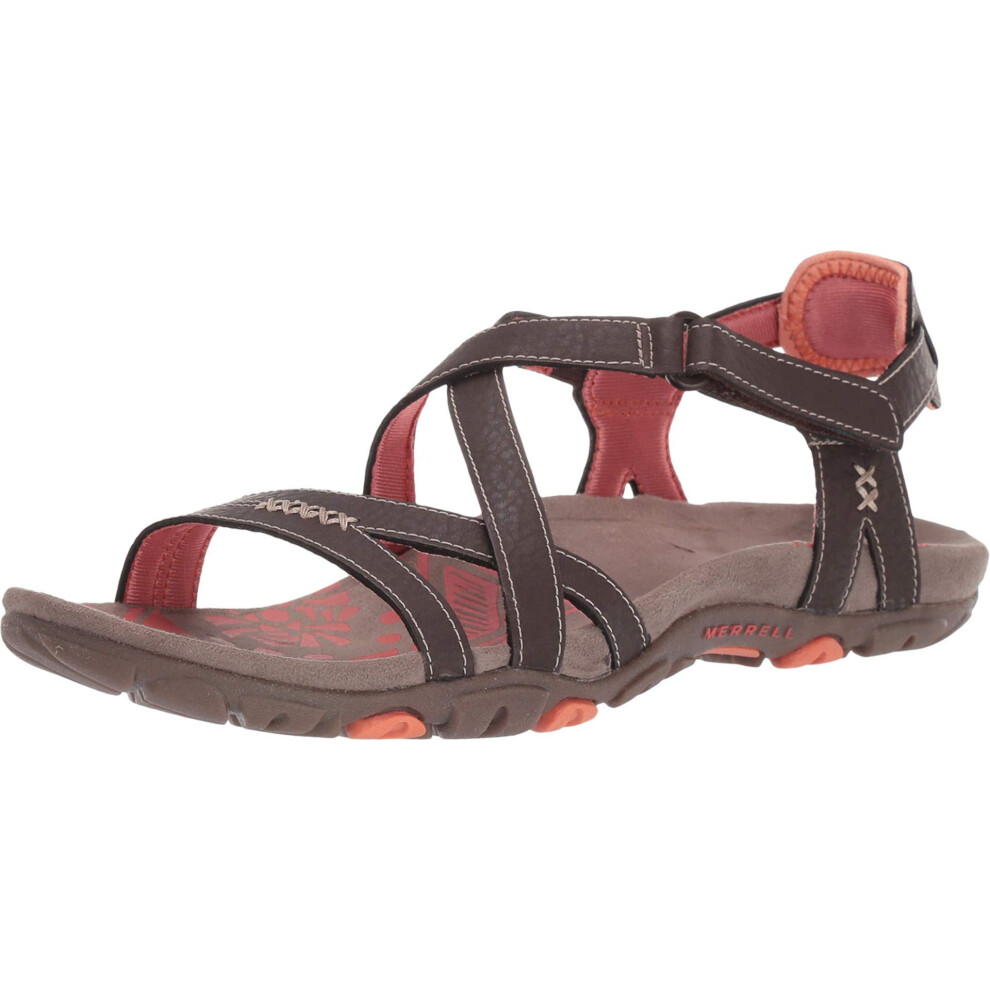 Merrell Women's Sandspur Rose Leather Sandal  Cocoa  9 M US