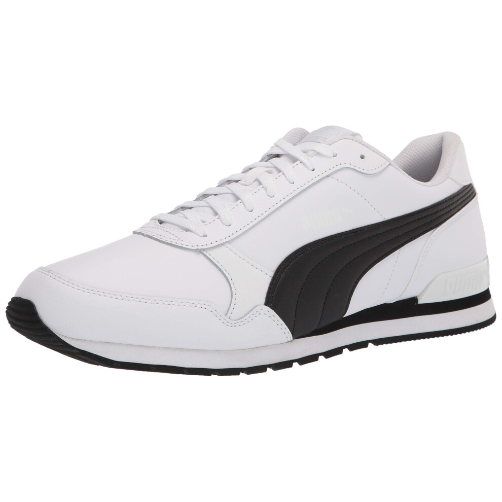 PUMA mens St Runner Sneaker  White/Black  9.5 Women 11 Men US