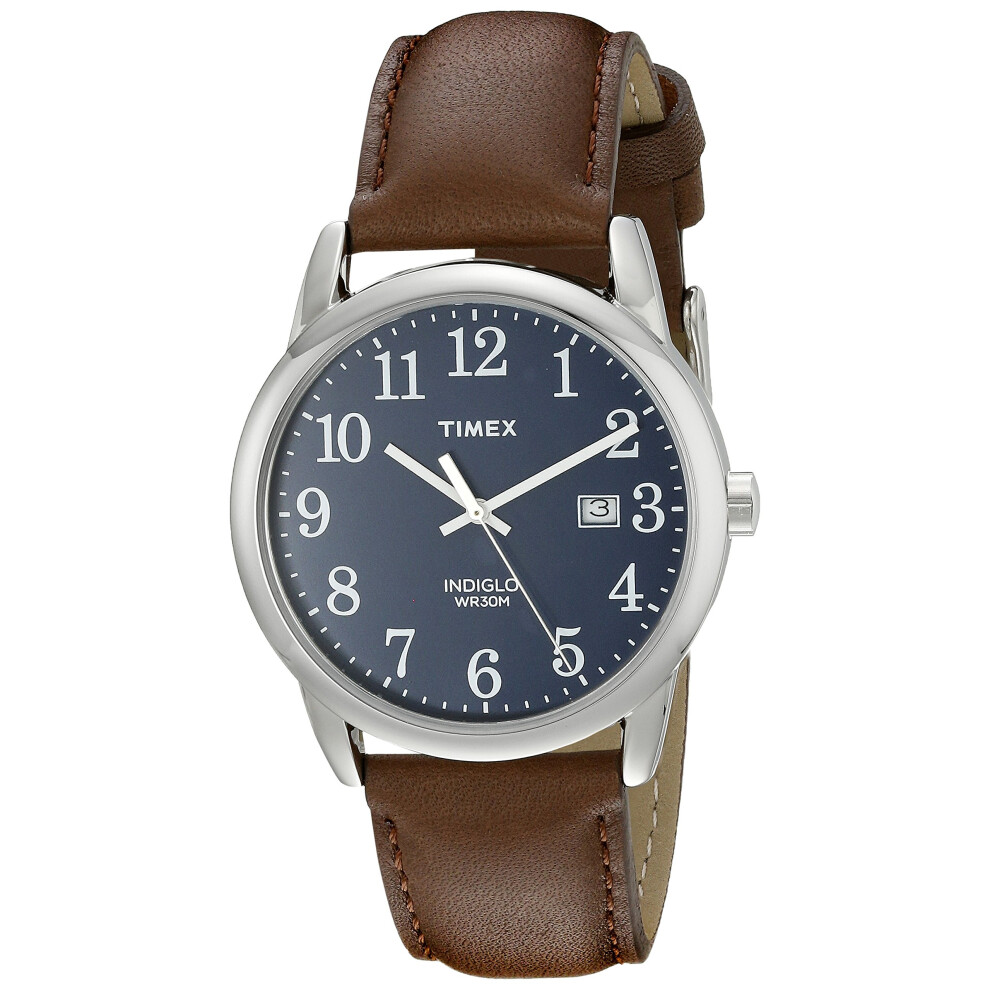 Timex Men's Easy Reader 38mm Watch - Silver-Tone Case Blue Dial with B