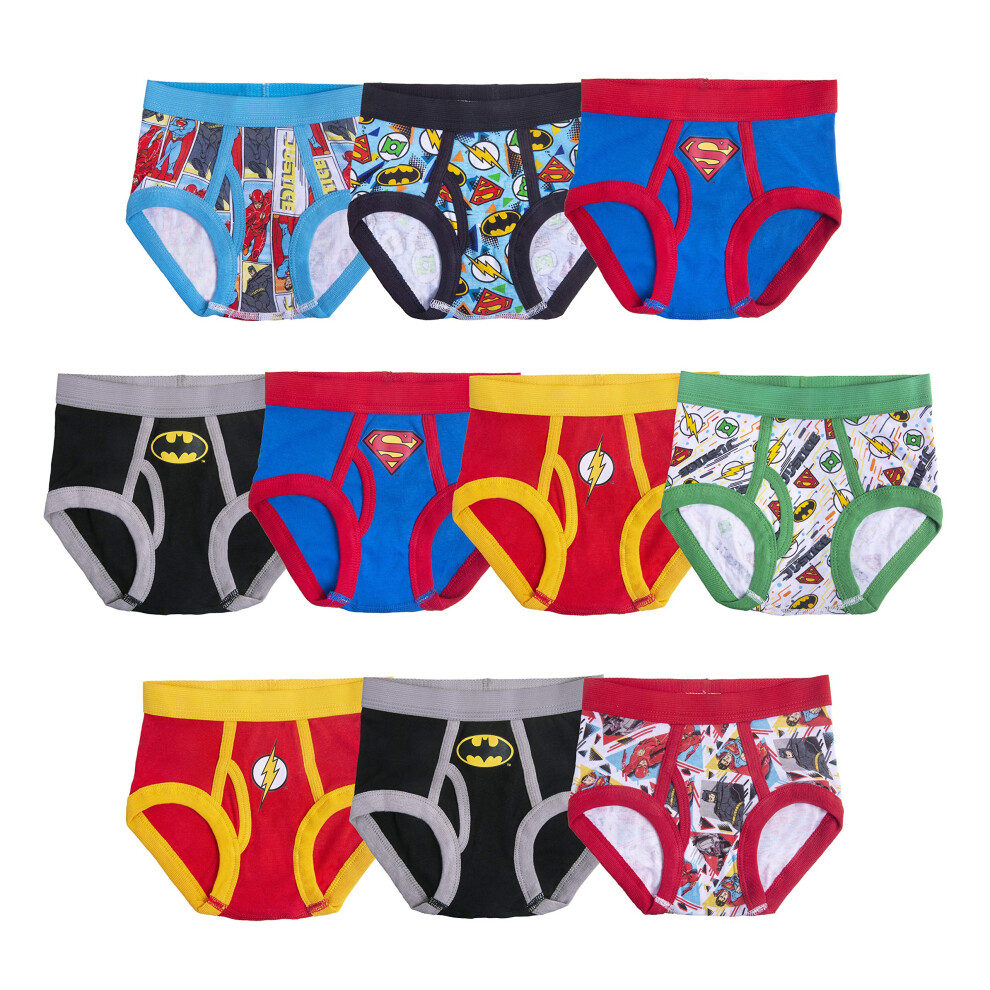 DC Comics 100% Cotton Briefs with Prints Including Superman  Batman  T