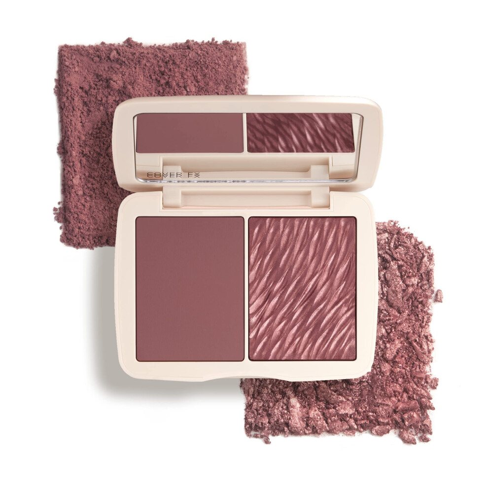 COVER FX Monochromatic Powder Blush Duo - Sweet Mulberry: Rich Berry -