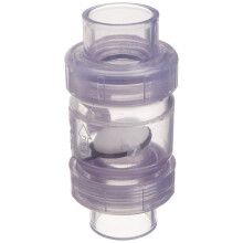 Válvula de retención de unión verdadera Spears S1720C15, PVC, 1-1/2 pulgadas, clara