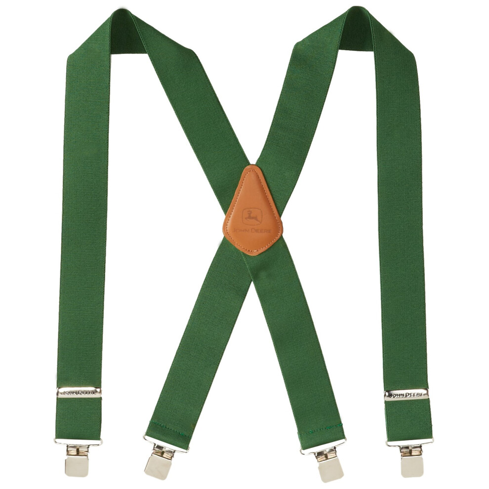 John Deere Men's 2"" Logger Style Suspender John Deere Green One Size