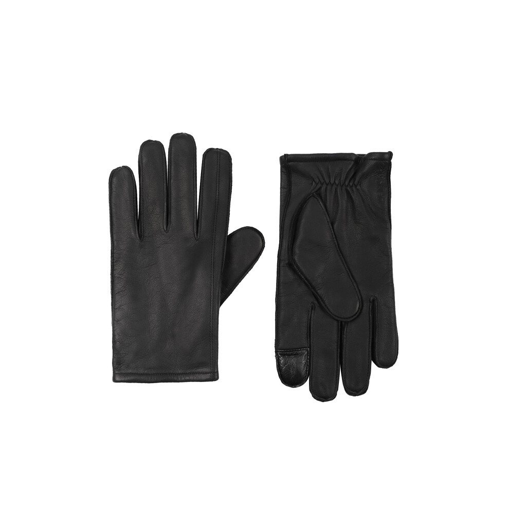 Calvin Klein Men's Index Point Leather Glove  Black  X-Large