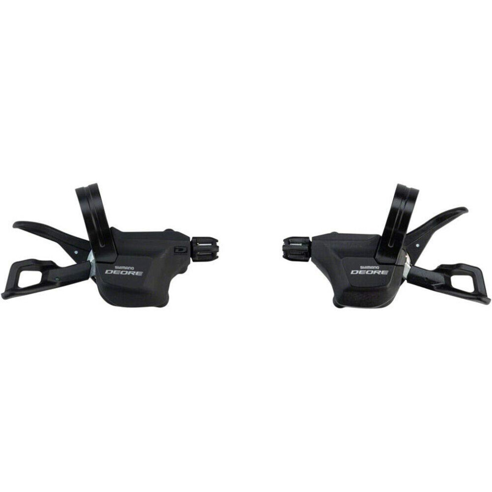 Shimano Deore M6000 2/3 x 10-Speed Clamp-Band Shift Lever Set  Black