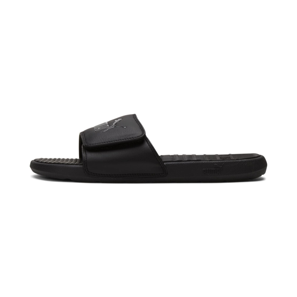 PUMA Women's Cool Cat Sport Slide Sandal BX  Black/Black 10 M