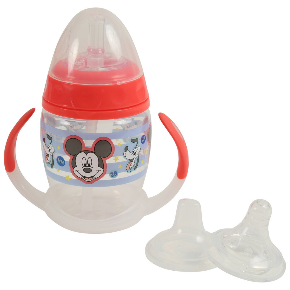 Disney Mickey Mouse 6 Piece Grow with Me Sippy Cup  Red