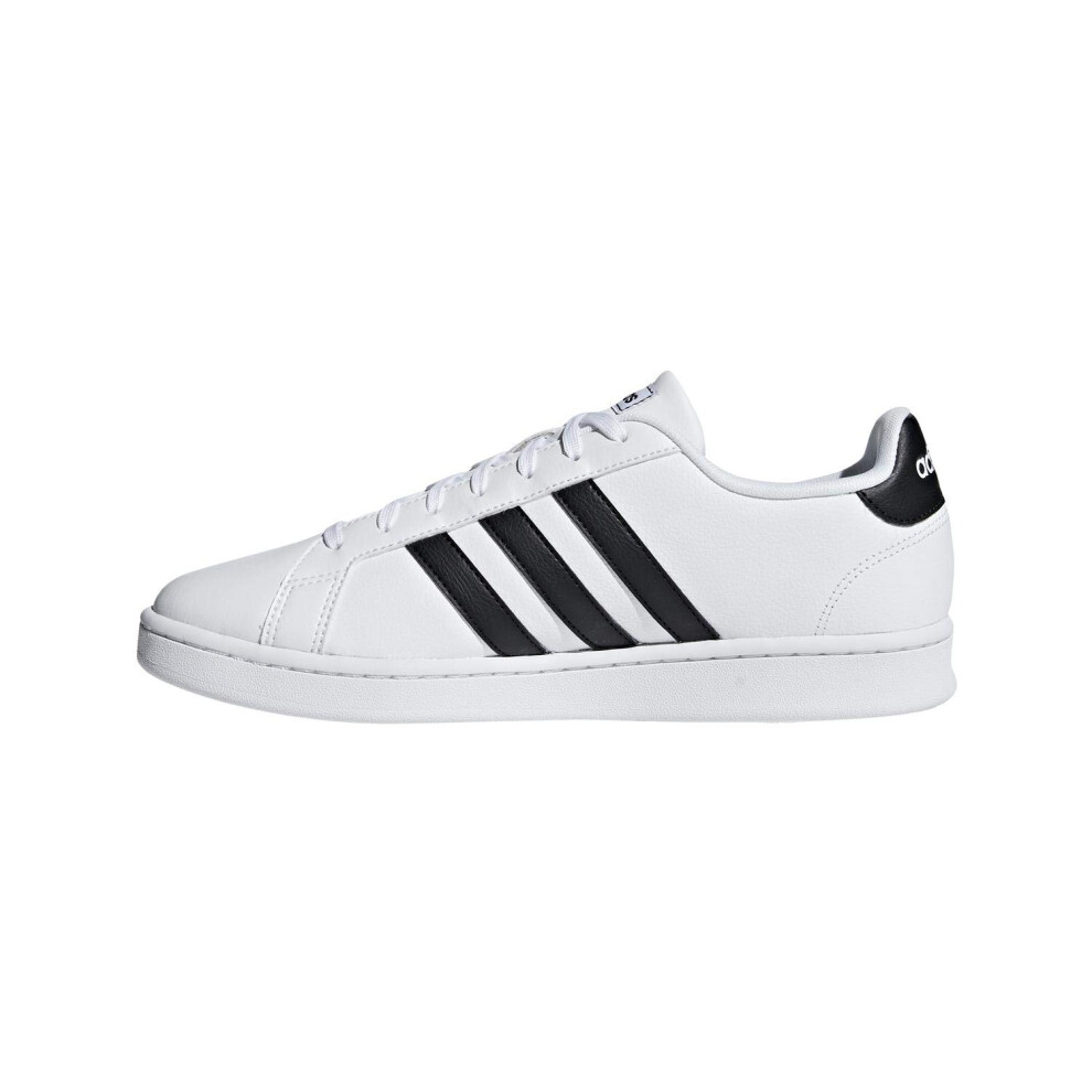 adidas men's Grand Court Sneaker  White/Black/White  12 US