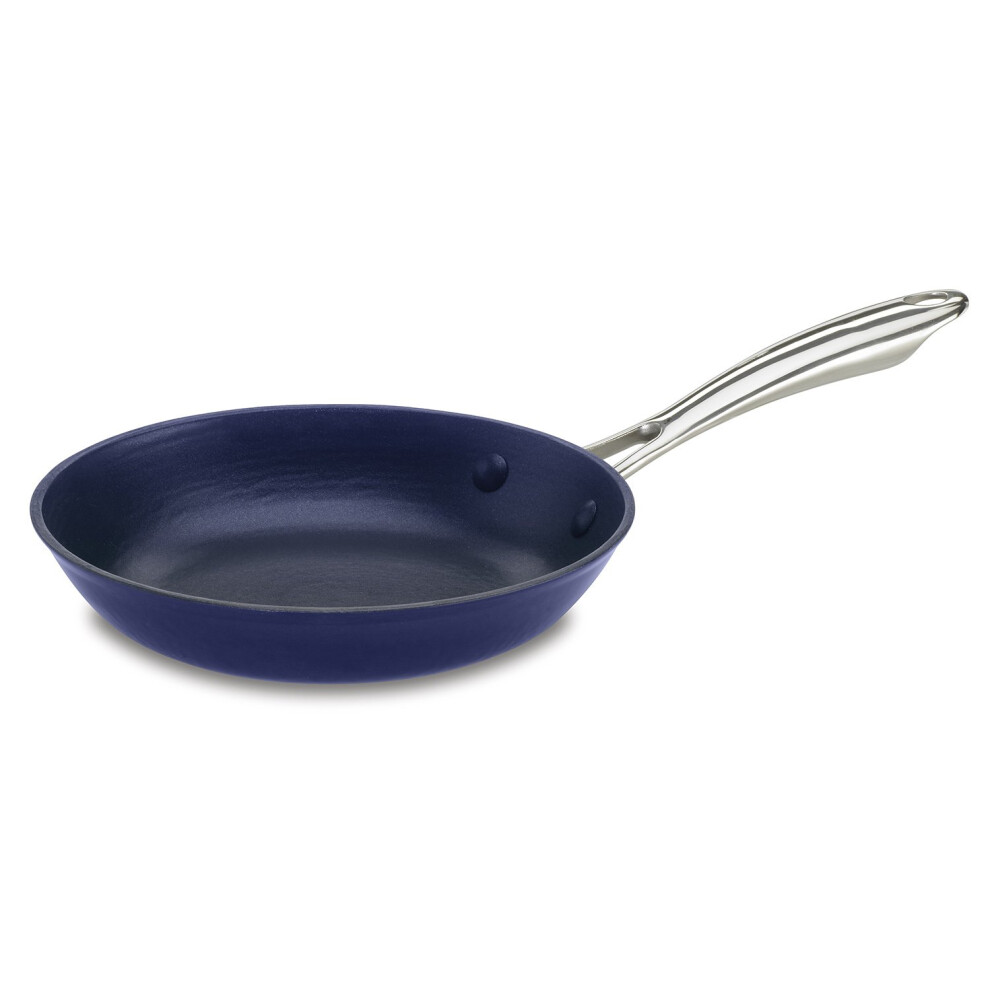 Cuisinart CastLite Non-Stick Cast Iron Fry Pan  10-Inch  Blue on Blue