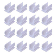 LASSUM 20 stuks witte plastic pennenhouder clip zelfklevende pennenhouder clip voor plakken op wit bord bureau auto