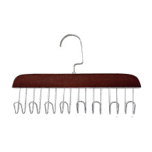 (Retro Colour) Wooden Hanger Space Saving Closet Organizer Sturdy Durable Storage Organizer For Clothes
