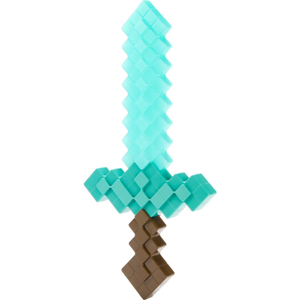 Mattel Minecraft Enchanted Diamond Sword with Lights & Sounds. Life-Si