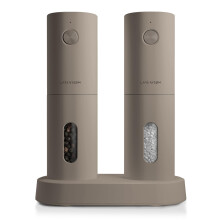 LARS NYSM Electric Salt and Pepper Grinder Set I Automatic Salt and Pe