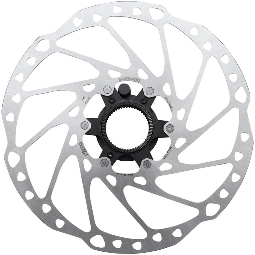 SHIMANO RT-EM600 Disc Rotor 203m Center Lock Lockring Design