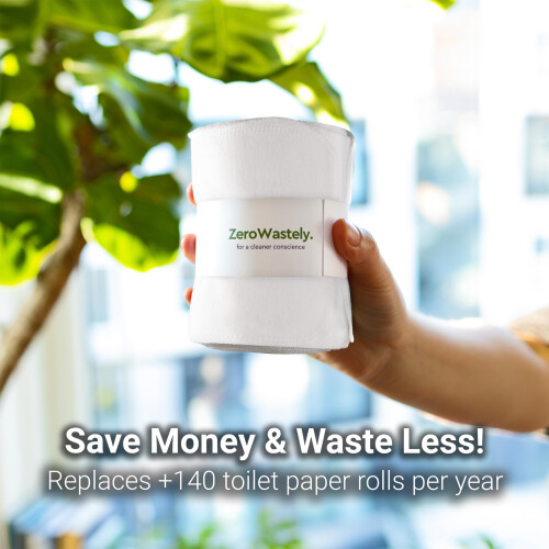 ZeroWastely 24 Επαναχρησιμοποιούμενα Χαρτιά Υγείας - Πλενόμενα Ρολά 1