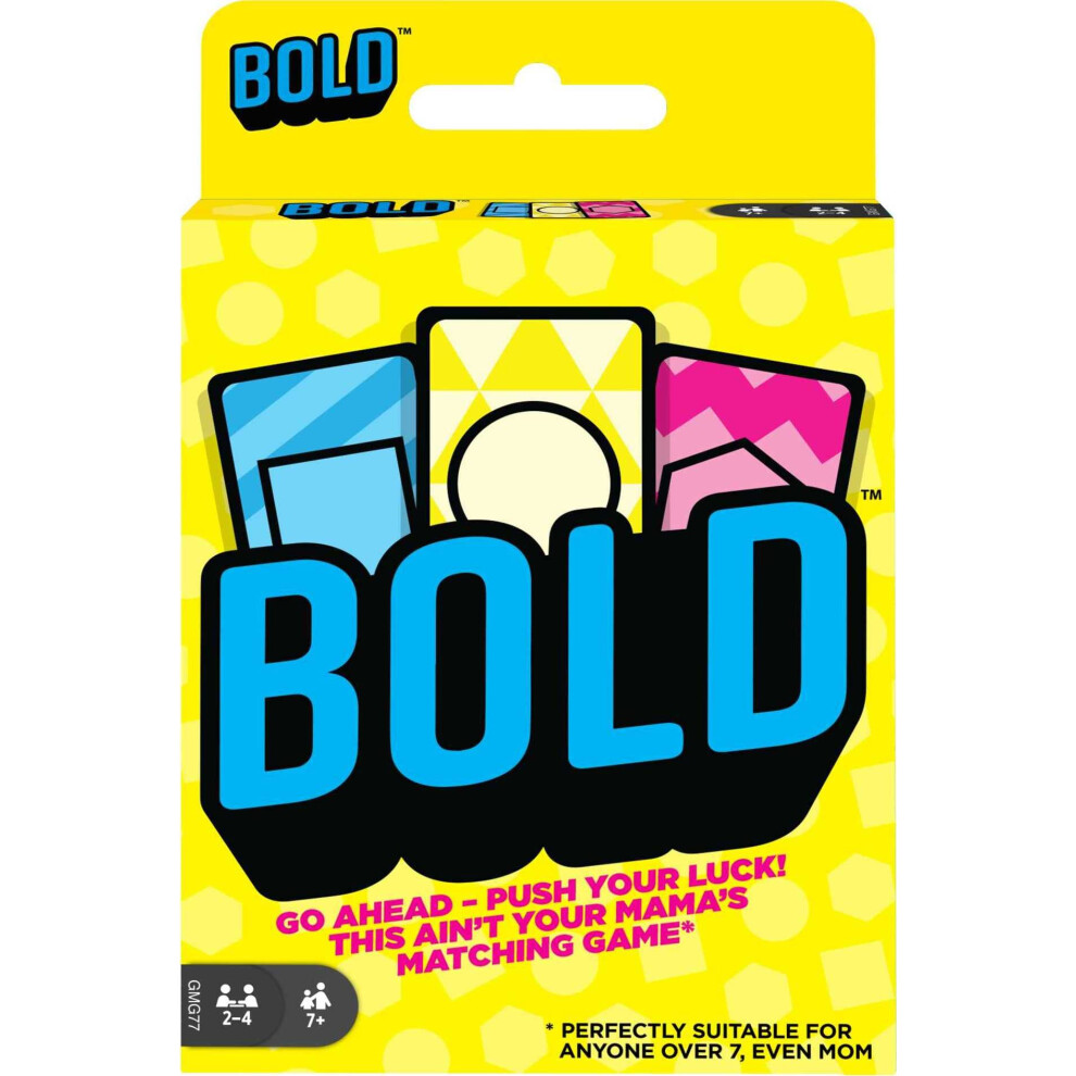 Mattel Games Bold Family Card Game  Matching Game for 7 Year Olds and