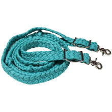 CHALLENGER Paard Gevlochten Poly Nylon Roping Western Barrel Teugels Tack T