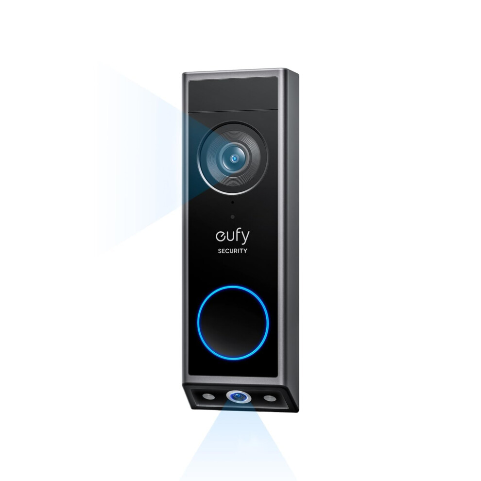 eufy Security Video Doorbell E340 (Battery Powered)  Dual Cameras with