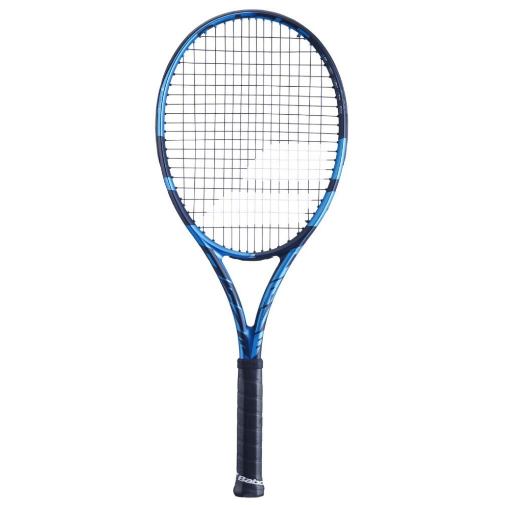 Babolat Pure Drive Tennis Racquet - Strung with 16g White Babolat Syn