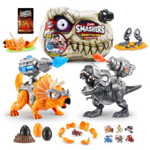 Smashers Dino Island T-Rex Battles (Black Version) by ZURU 50+ Surpris