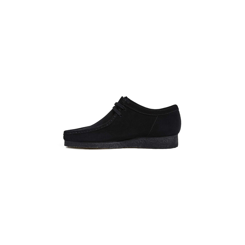 Clarks Men's Wallabee Moccasin  Black Suede  75 M US