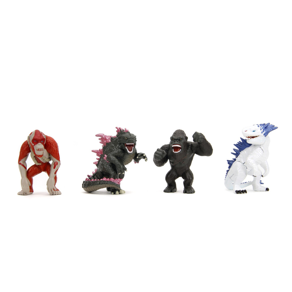 Godzilla x Kong 2.5"" 4-Pack Die-Cast Figures  Toys for Kids and Adult