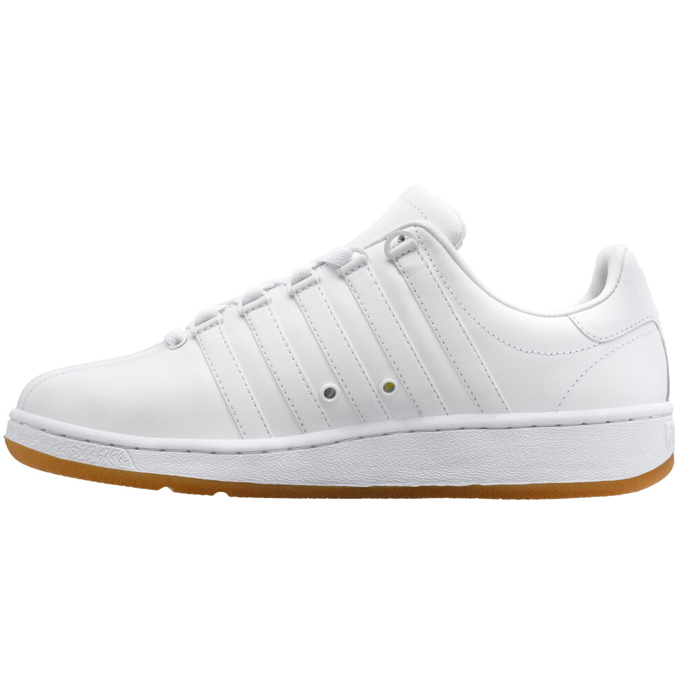 K-Swiss Men's Classic VN Leather Sneaker  White/Gum  10 XW