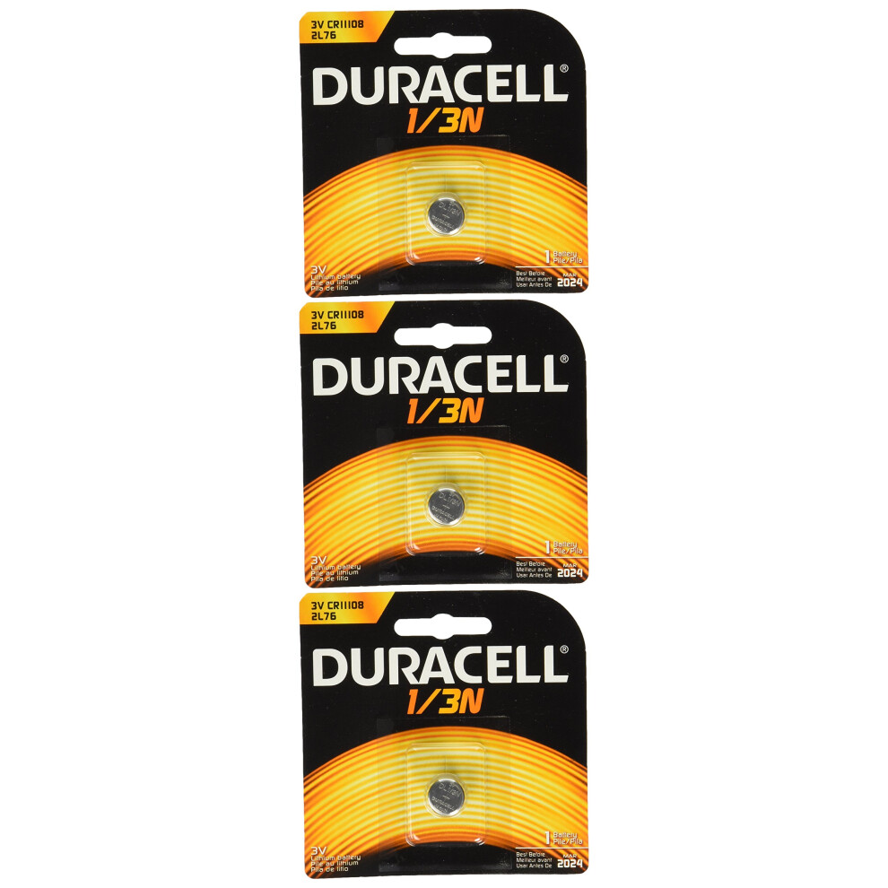 Duracell DL1/3N CR1/3N 3V Lithium Battery 3 Pack