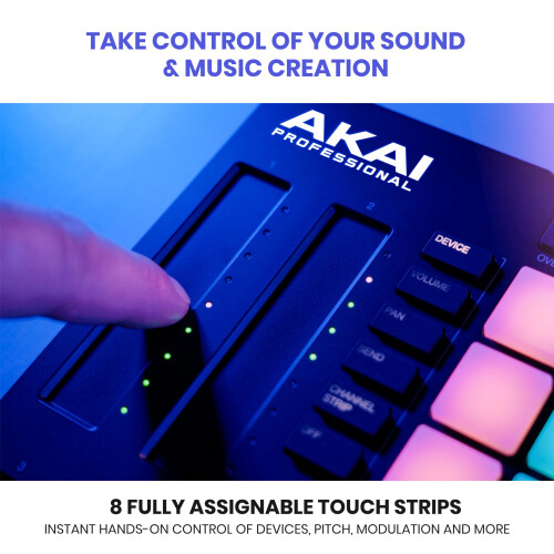 Akai AKAI Professional APC64 Ableton MIDI Controller with 8 Touch Strips  S 2