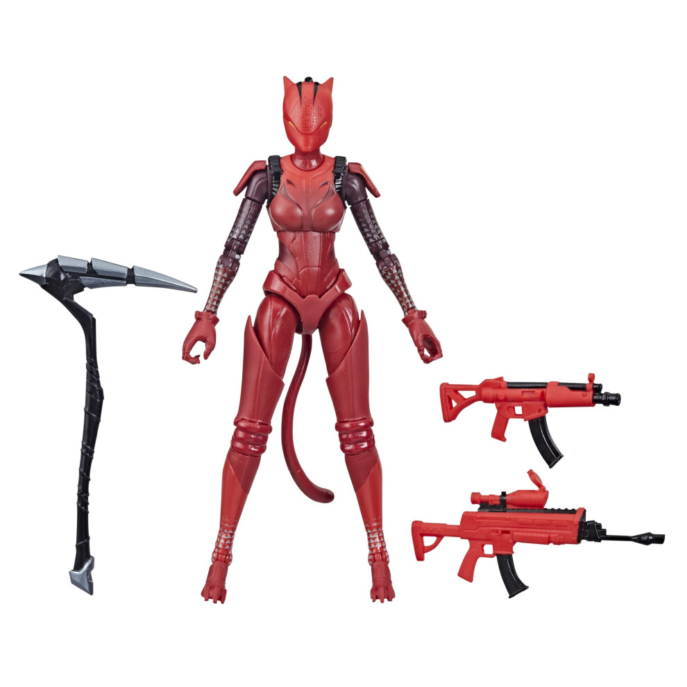Fortnite Victory Royale Series Lynx (Red) Collectible Action Figure Wi Red