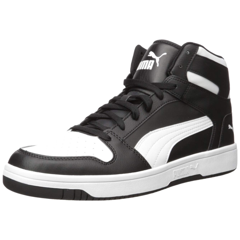 PUMA Men's REBOUND LAYUP Sneaker  Puma Black-Puma White  9.5