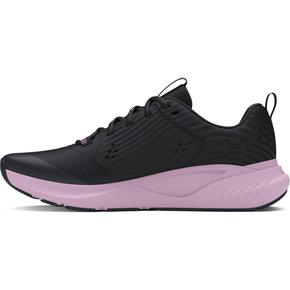 Under Armour Women's Charged Commit Trainer 4  (003) Black/Purple Ace/