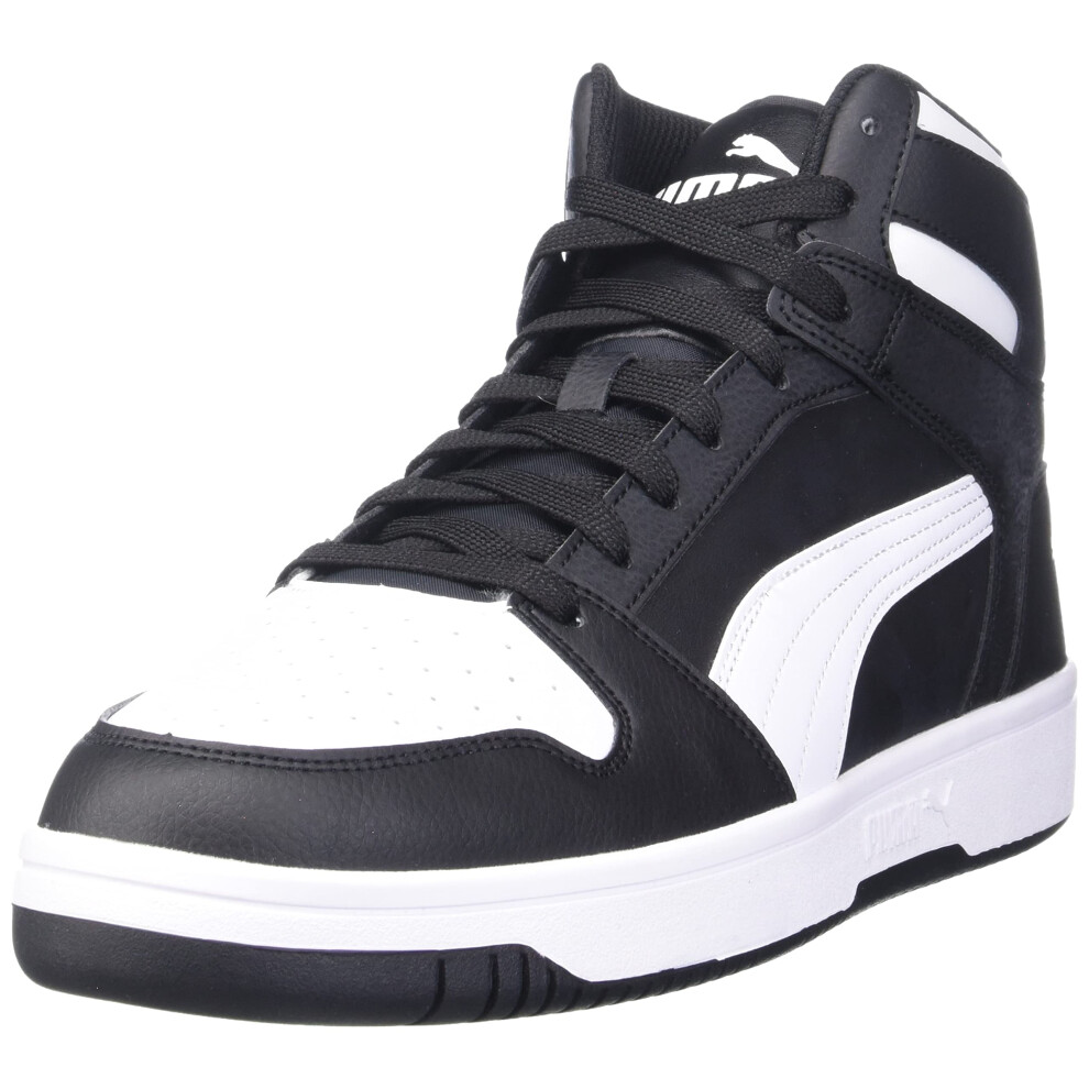 PUMA Men's REBOUND LAYUP Sneaker  Puma Black-Puma White  8.5