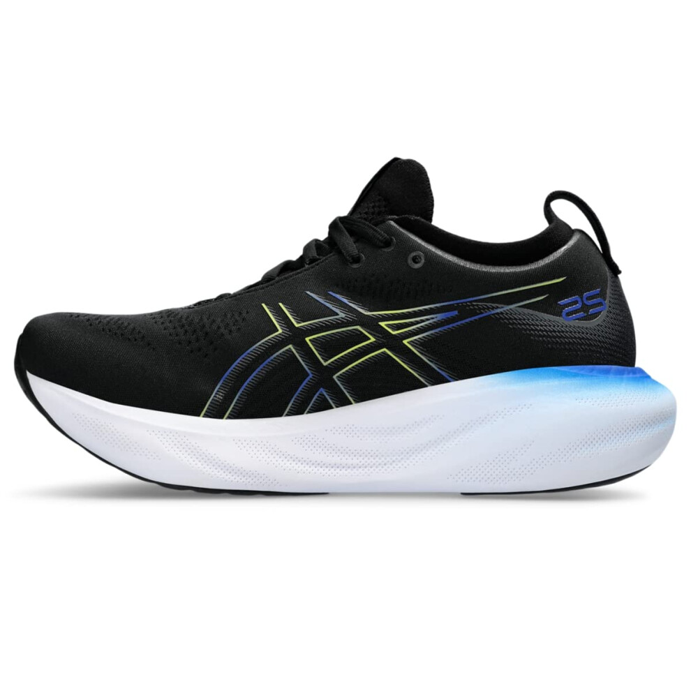 ASICS Men's Gel-Nimbus 25 Running Shoes  10  Black/Glow Yellow