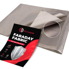 Faraday Fabric (44"" x 36"") - 5G & EMP Shield for Home - Military Gra