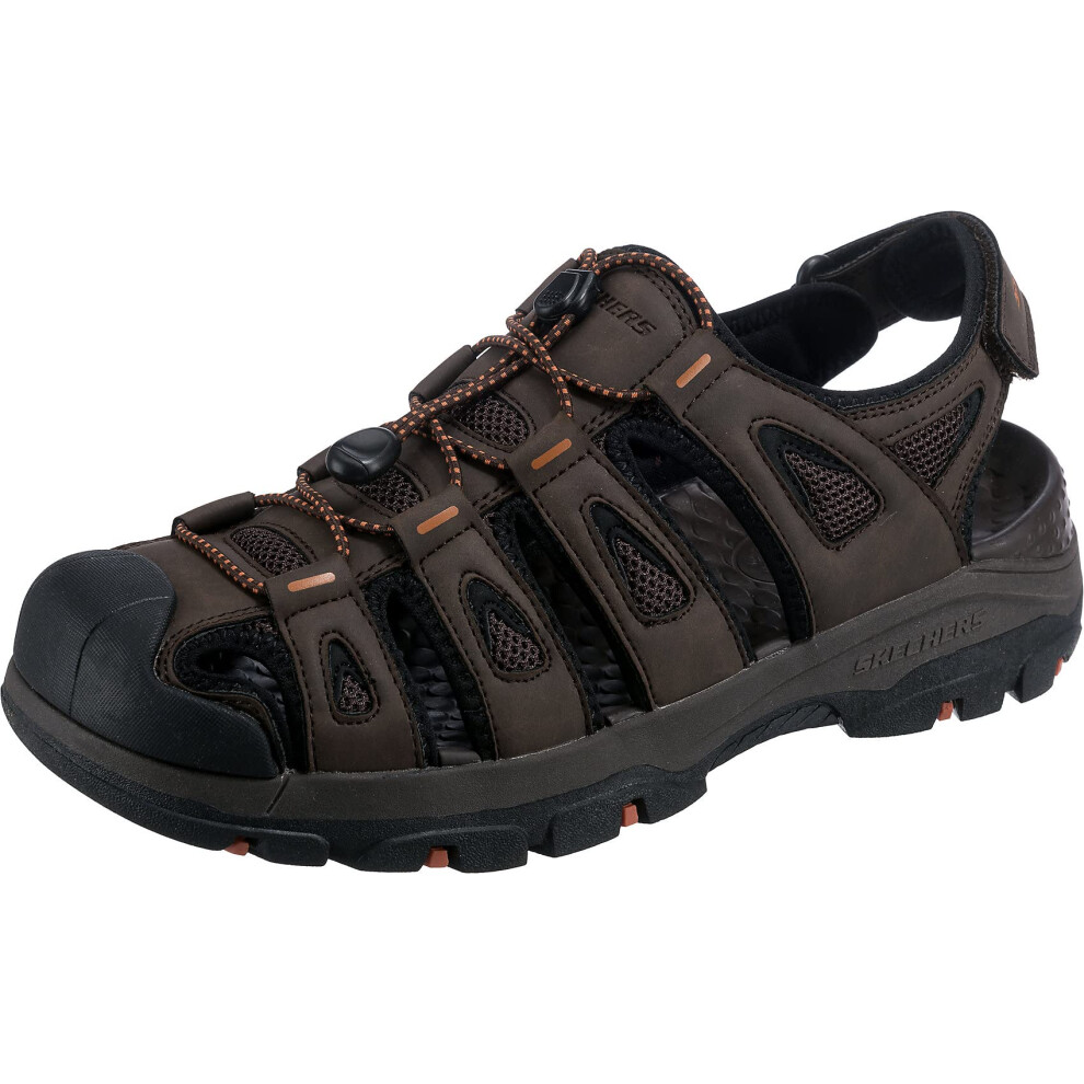 Skechers USA TresmenOutseen Mens Sandal 11 DM US Chocolate