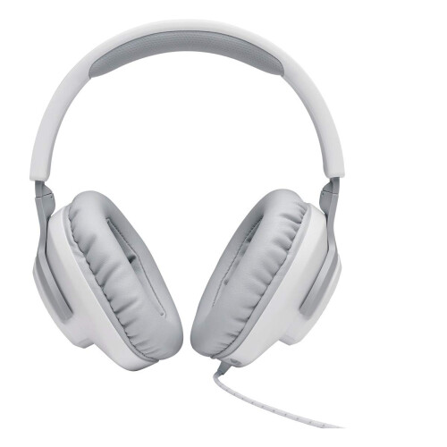 JBL JBL Quantum 100 - Wired Over-Ear Gaming Headphones - White  Large 1