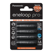 Panasonic BK-3HCCE4BE Eneloop Pro AA High Capacity Ni-MH Pre-Charged R