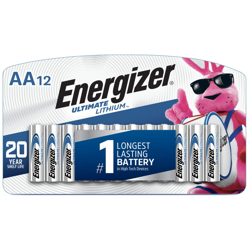 Energizer AA Batteries  Ultimate Double A Battery Lithium  12 Count