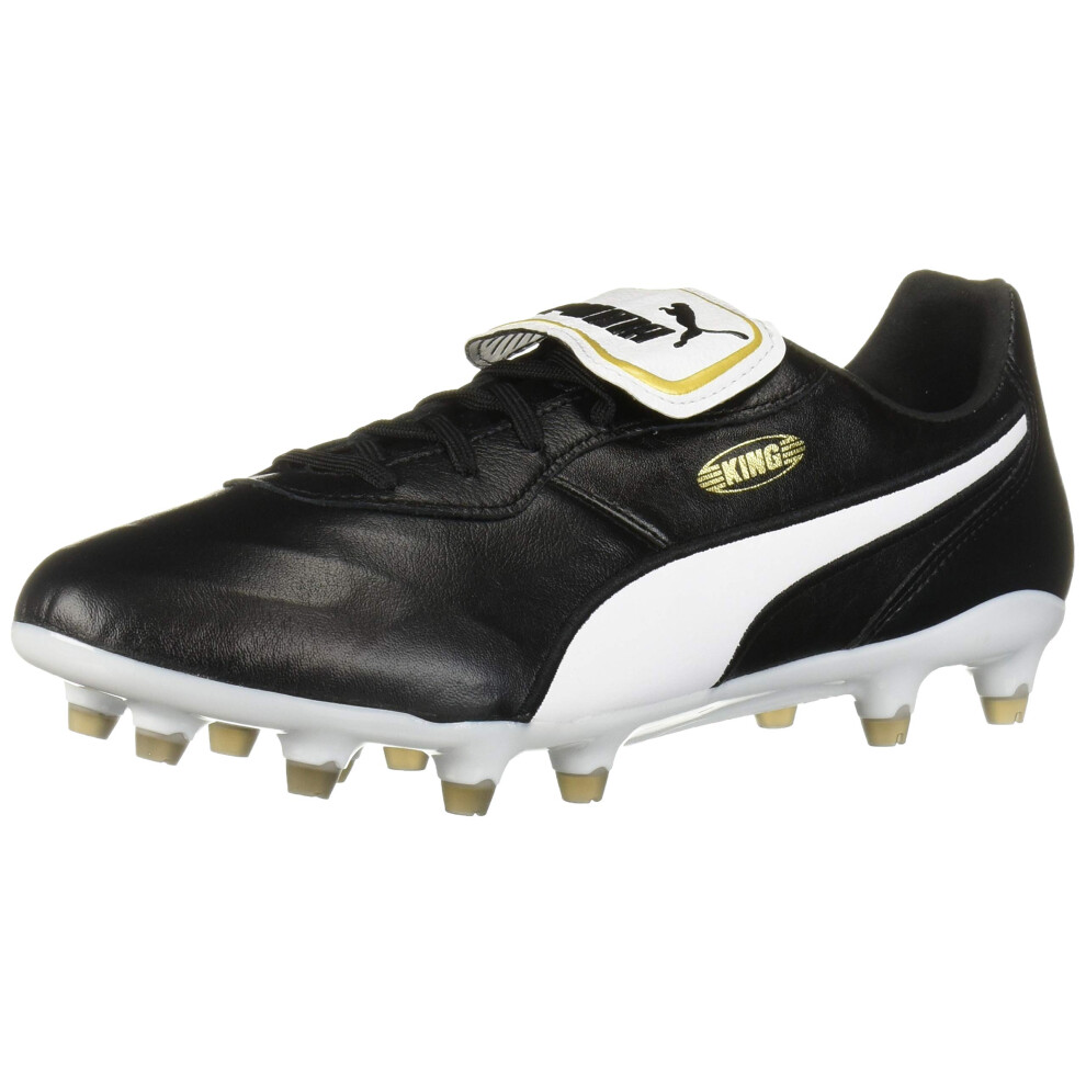 PUMA Men's KING TOP FIRM GROUND Soccer Cleat  Puma Black-Puma White  4