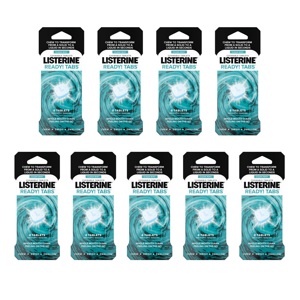 Listerine Ready! Tabs Chewable Tablets with Clean Mint Flavor  Revolut